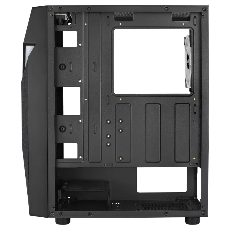Aerocool SCAPEBKV3 case gaming ATX frontale RGB LED vetro temperato 3x ventole ARGB nero