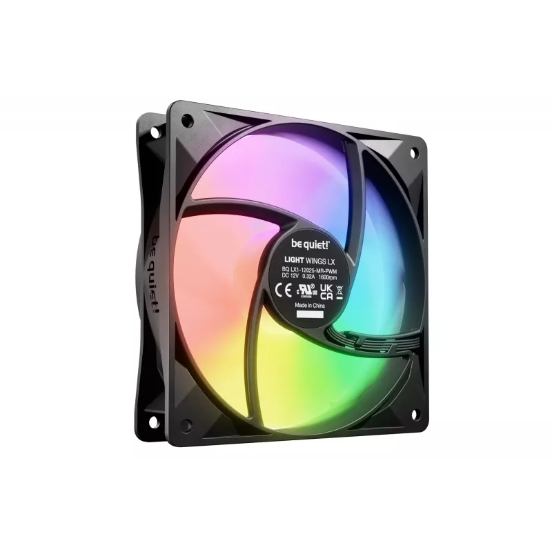 be quiet! LIGHT WINGS LX 120mm PWM ventola per case PC 12 cm nero 1 pezzo