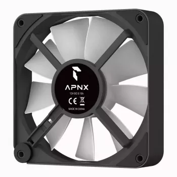 Ventola APNX FP2-120 PWM ARGB flusso d'aria massimo 83,87 cfm nero