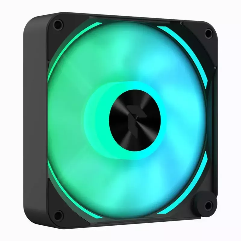 APNX FP2-120 PWM ARGB ventola per case, 120 mm, 500–1800 giri/min, 83,85 CFM, 34,8 dB, nero