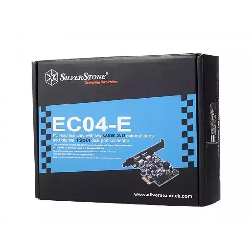 Scheda interfaccia Silverstone EC04-E USB 3.2 Gen 1 interno