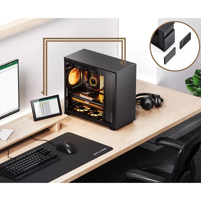Case PC Jonsbo D41 STD Midi Tower nero