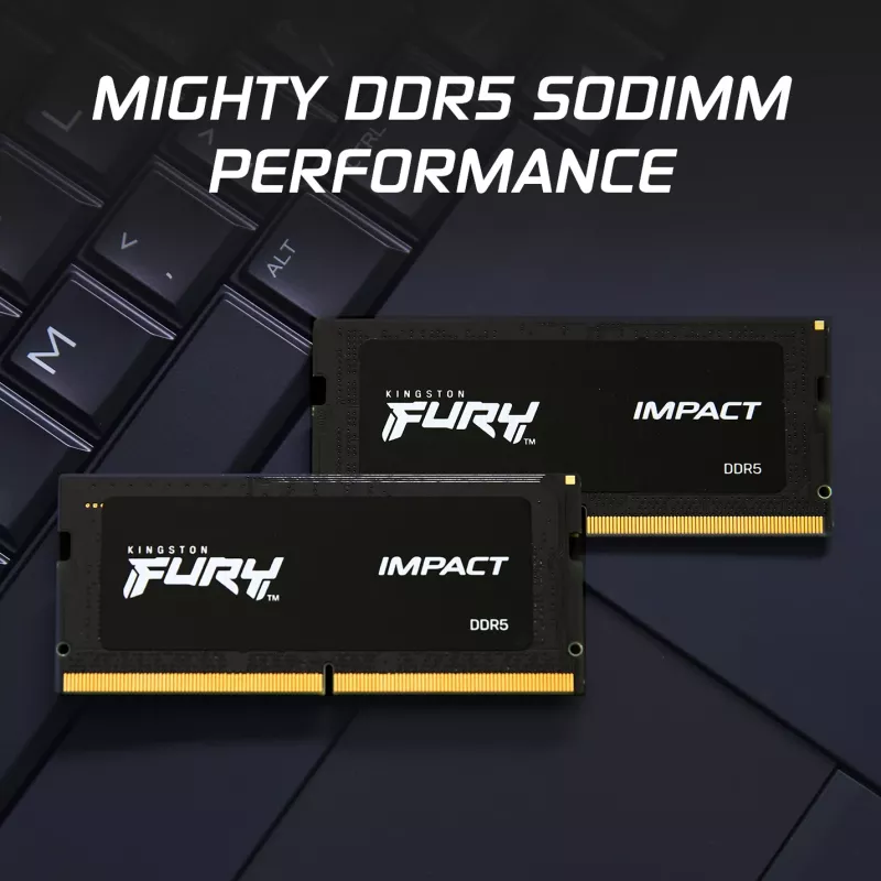 Kingston Technology FURY 16GB 6400MT/s DDR5 CL38 SODIMM Impact XMP