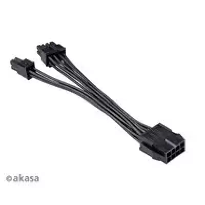 Cavo adattatore Akasa AK-CBPW22-15 da EPS 8 pin a EPS 8 pin + ATX 4 pin, 15 cm