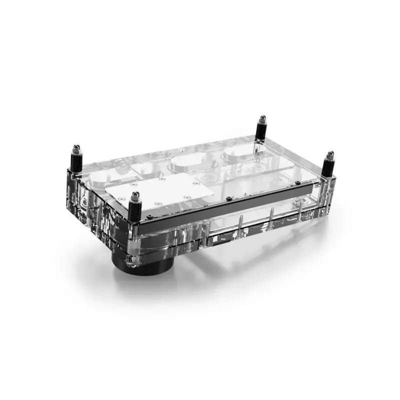 Pompa e reservoir Alphacool Core Distro Plate nero trasparente acrilico alluminio ceramica sintetico