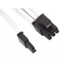 SilverStone SST-PP07-PCIW cavo prolunga da PCIe 8 pin a PCIe 6+2 pin, 0,25 m, bianco