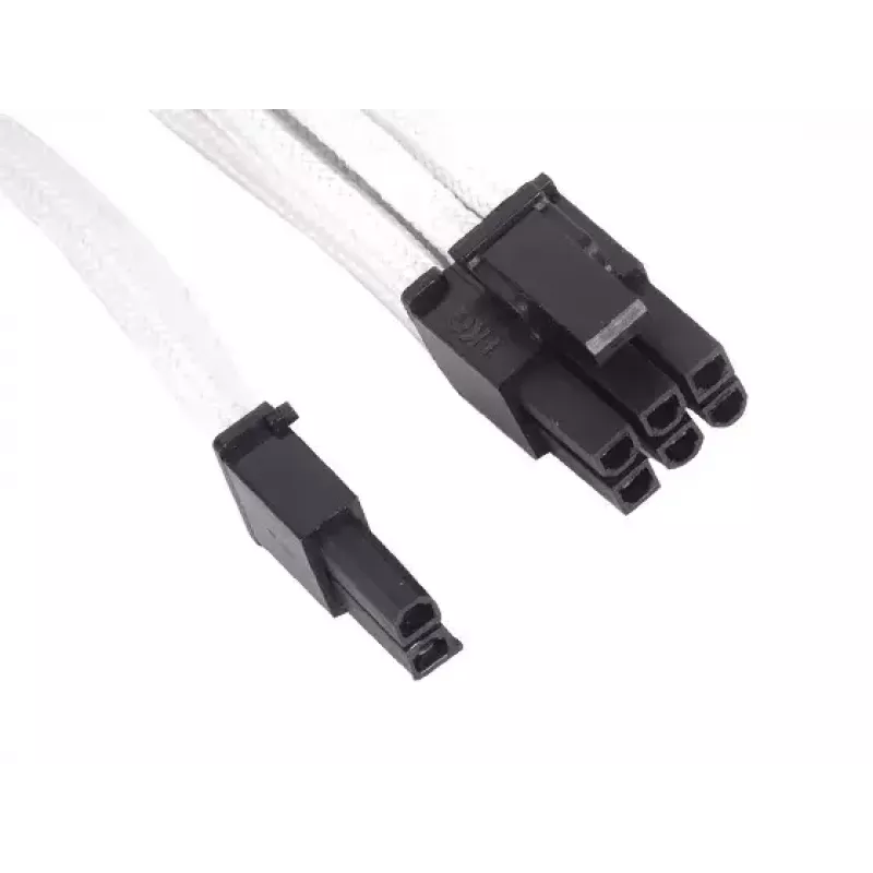 SilverStone SST-PP07-PCIW cavo prolunga da PCIe 8 pin a PCIe 6+2 pin, 0,25 m, bianco