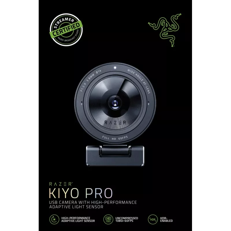 Webcam Razer Kiyo Pro 2,1 MP 1920 x 1080 pixel USB nero