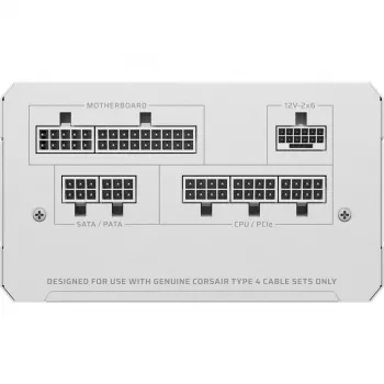 Alimentatore CORSAIR – serie RMe RM850e – completamente modulare, silenzioso, ATX – bianco