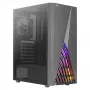 Case PC Aerocool DELTABKV1 ATX con frontale RGB, finestra laterale completa, ventola 12 cm, nero
