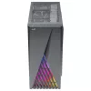 Case PC Aerocool DELTABKV1 ATX con frontale RGB, finestra laterale completa, ventola 12 cm, nero