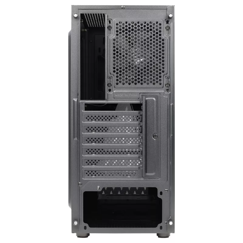 Case PC Aerocool DELTABKV1 ATX con frontale RGB, finestra laterale completa, ventola 12 cm, nero