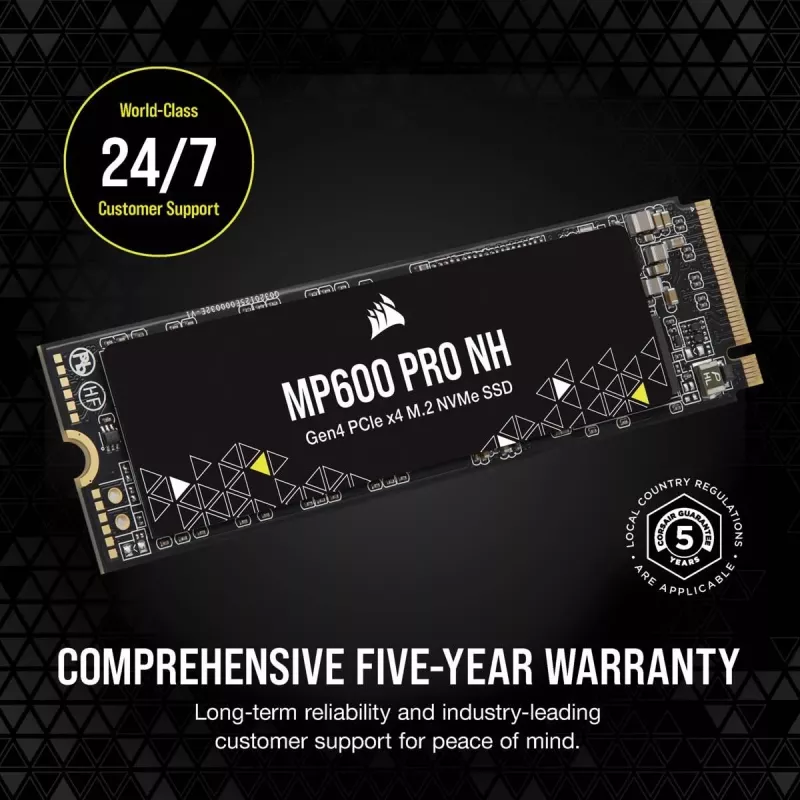 SSD CORSAIR - 4TB - MP600 Pro Nh PCI-E 4.0 (gen 4) x4 NVMe M.2