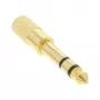 Adattatore audio InLine connettore maschio 6,3mm / connettore femmina 3,5mm stereo placcato oro metallo