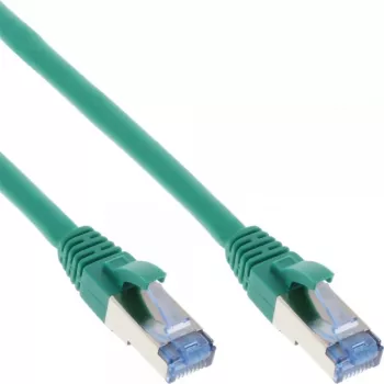 Cavo patch InLine S/FTP PiMF Cat.6A halogen-free 500MHz verde 10m