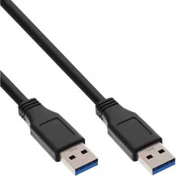 InLine Cavo USB 3.2 Gen.1 Type-A maschio / Type-A maschio, nero, 5m