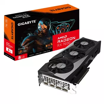 Scheda grafica GIGABYTE GAMING Radeon RX 7600 8 GB GDDR6, PCIe 4.0, 128-Bit, WINDFORCE 3X