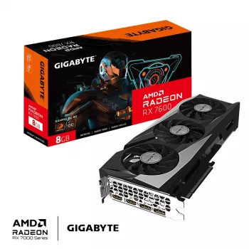 Scheda grafica GIGABYTE GAMING Radeon RX 7600 8 GB GDDR6, PCIe 4.0, 128-Bit, WINDFORCE 3X