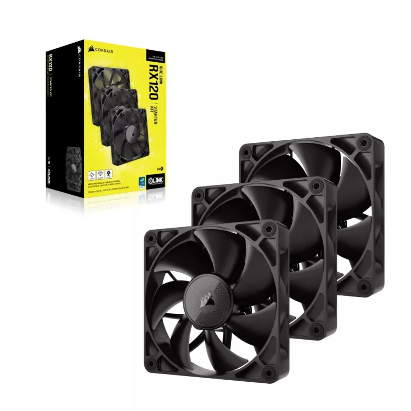 Kit ventole triple CORSAIR Rx Series iCUE LINK RX120 120 mm