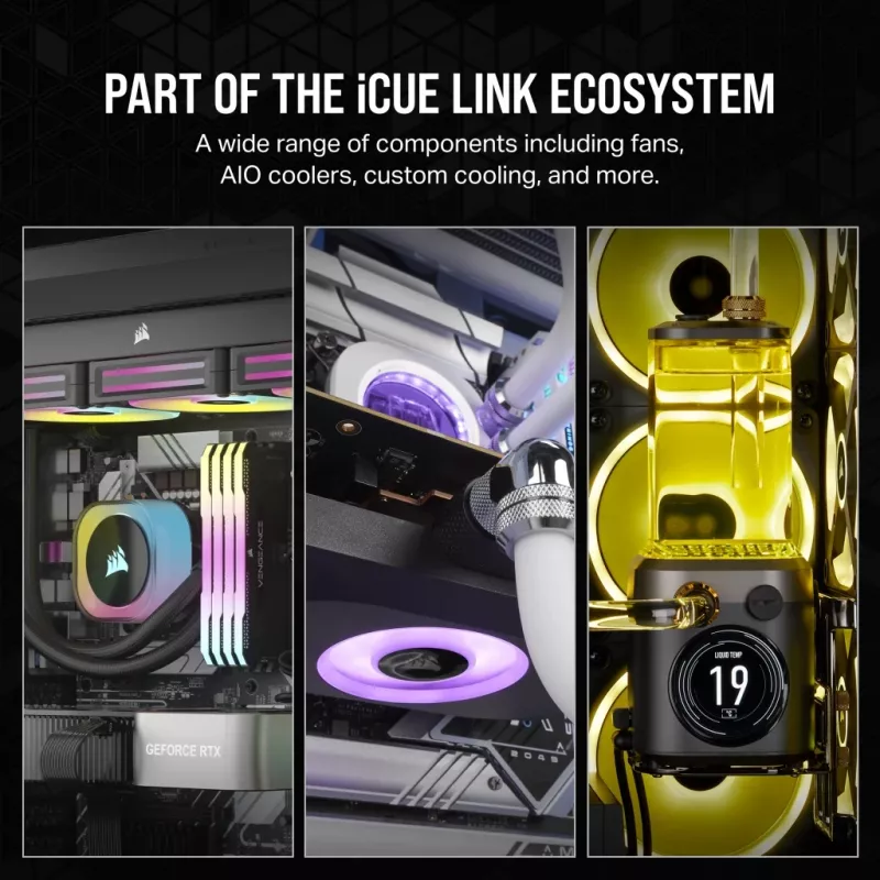 Kit ventole triple CORSAIR Rx Series iCUE LINK RX120 120 mm