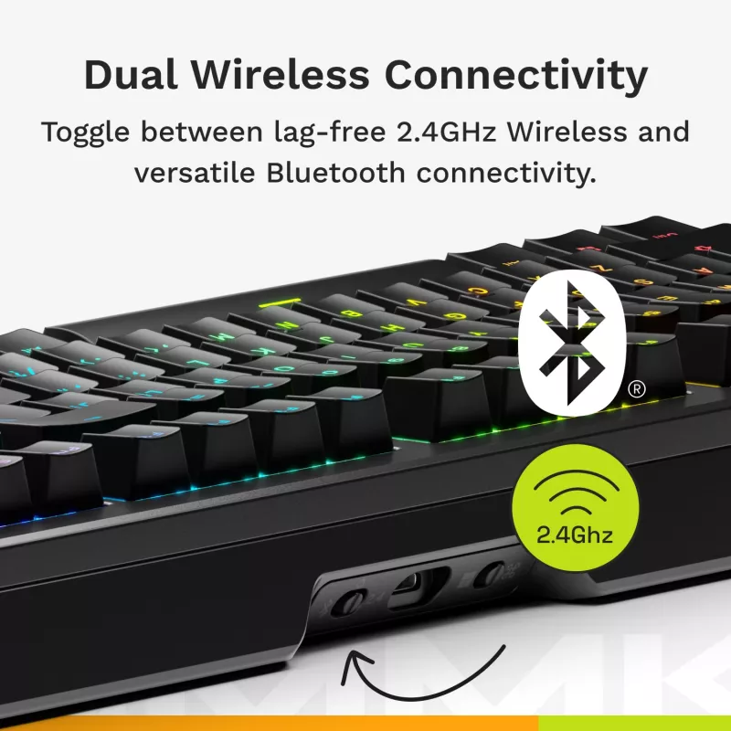 Glorious GMMK 3 Pro HE tastiera da gaming wireless 75%, preassemblata, switch Fox HE, ANSI US, nera
