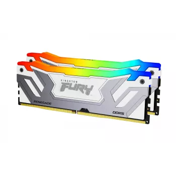 Kingston Technology FURY 48 GB 8400 MT/s DDR5 CL40 CUDIMM (kit da 2 pezzi) Renegade RGB White XMP