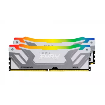 Kingston Technology FURY 48 GB 8400 MT/s DDR5 CL40 CUDIMM (kit da 2 pezzi) Renegade RGB White XMP