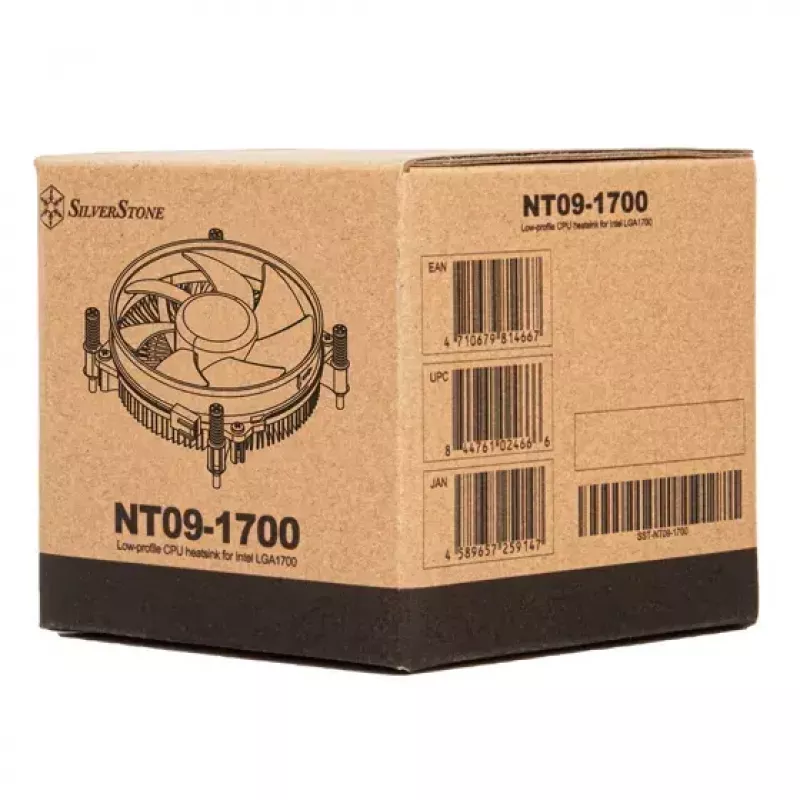 SilverStone SST-NT09-1700 Nitrogon dissipatore ad aria per CPU, 92 mm, LGA1700, lamelle in alluminio