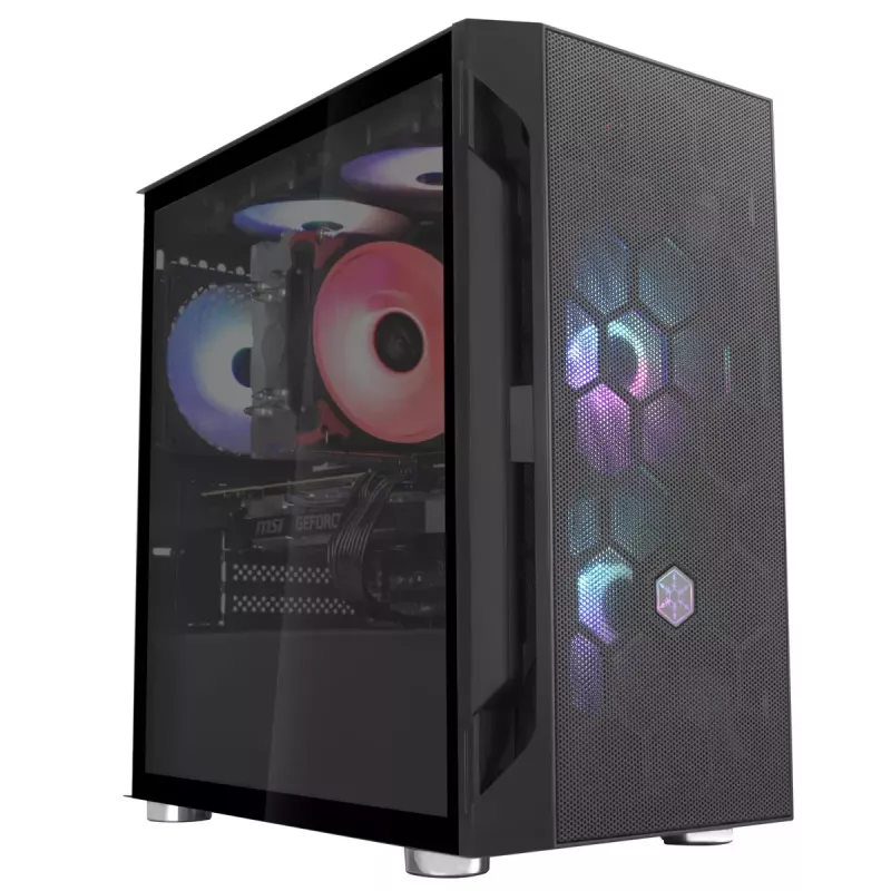 Case PC Silverstone FARA H1M Micro Tower nero
