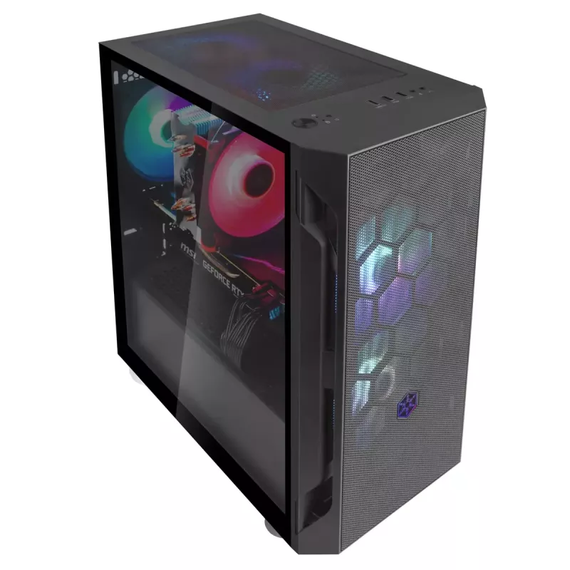 Case PC Silverstone FARA H1M Micro Tower nero