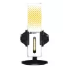 Microfono PC Endgame Gear XSTRM — USB con filo, sensibilità -36 dB, 20–20000 Hz, controlli touch, cavo 2 m, nero/bianco
