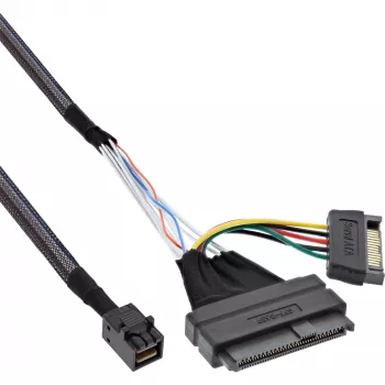 InLine cavo di connessione U.2, SSD con U.2 (SFF-8639) su SFF-8643 + alimentazione, 0,5 m