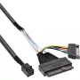 InLine cavo di connessione U.2, SSD con U.2 (SFF-8639) su SFF-8643 + alimentazione, 0,5 m