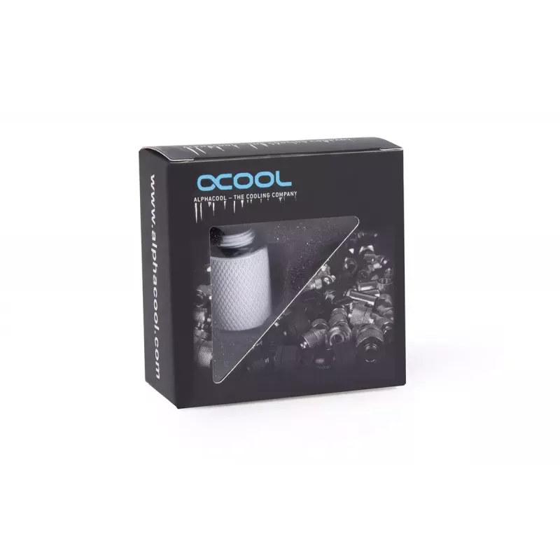 Connettore per tubi Alphacool 17568 bianco filettatura 1/4 pollice profondità 20 mm