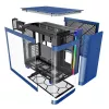 Case PC Montech KING 95 Midi Tower blu