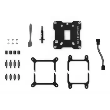 Water block Alphacool Core 1 LT Aurora acrilico rame nichel nero trasparente