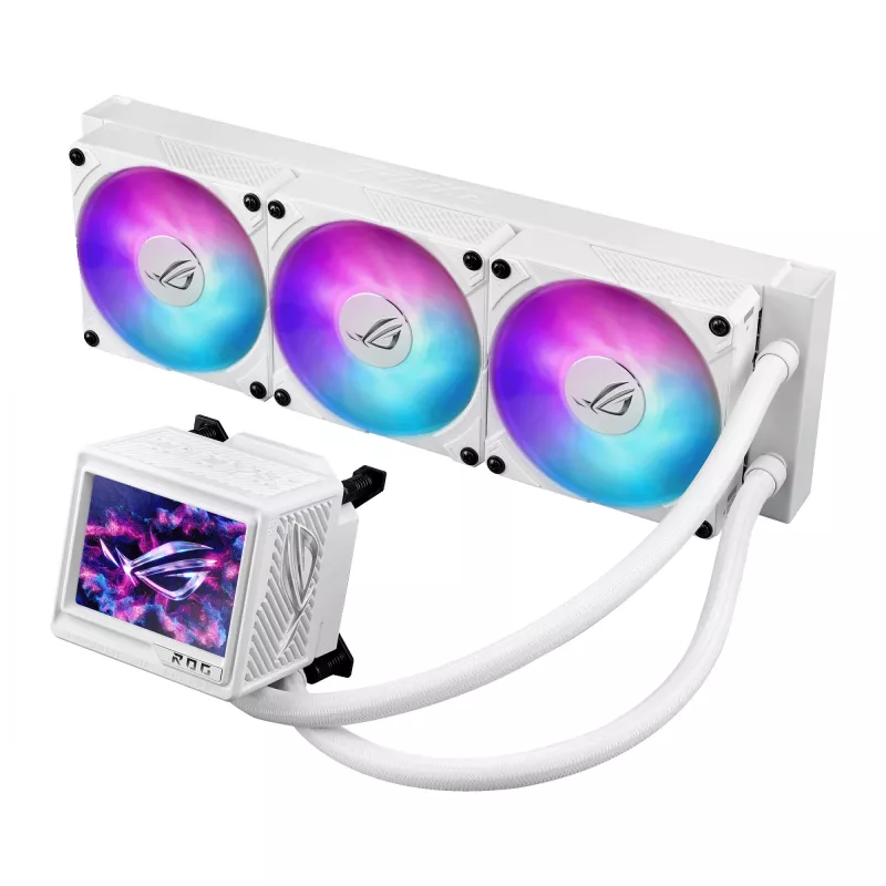 Dissipatore a liquido all-in-one ASUS ROG RYUJIN III 360 ARGB EXTREME WHT processore 12 cm bianco 1 pz.