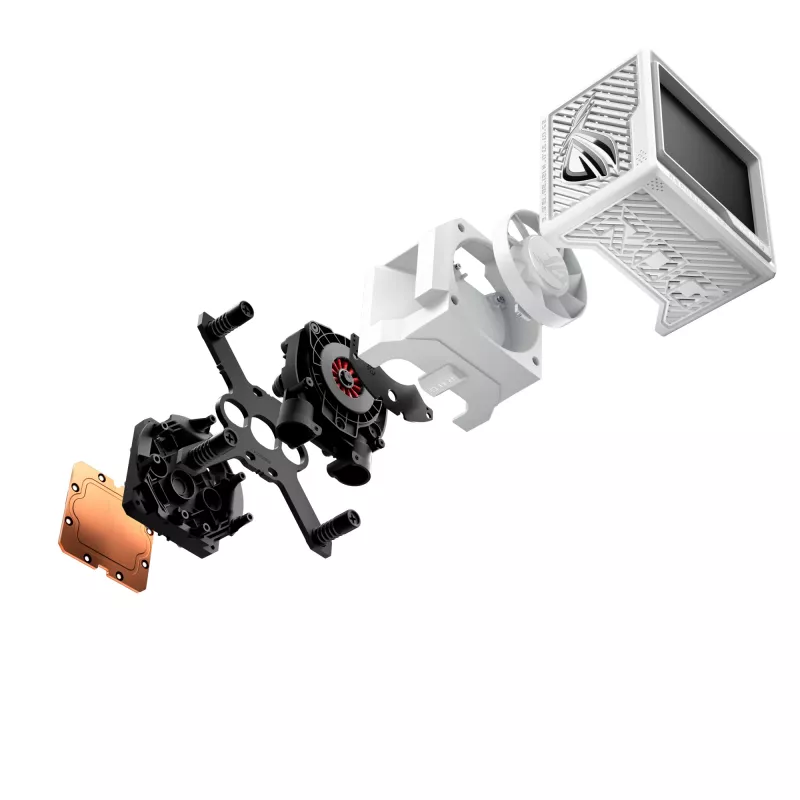 Dissipatore a liquido all-in-one ASUS ROG RYUJIN III 360 ARGB EXTREME WHT processore 12 cm bianco 1 pz.