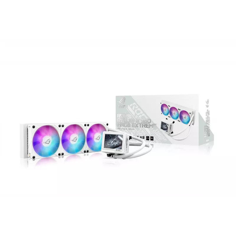Dissipatore a liquido all-in-one ASUS ROG RYUJIN III 360 ARGB EXTREME WHT processore 12 cm bianco 1 pz.