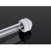 Raccordo in ottone BitsPower BP-DWEML per raffreddamento a liquido, finitura bianca, filettatura 1/4 di pollice