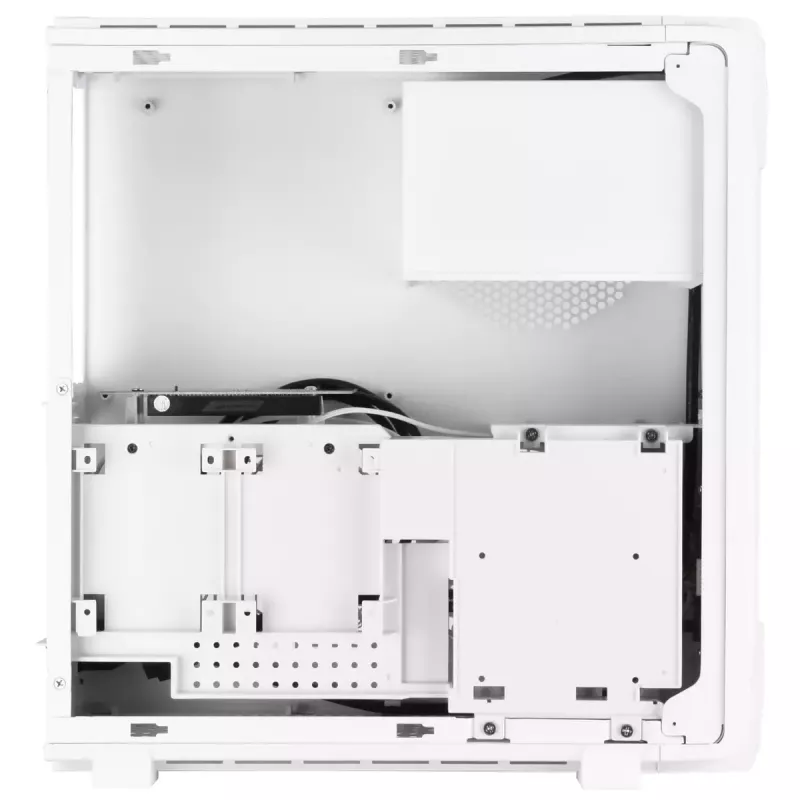 Case PC Silverstone RVZ03-ARGB Desktop bianco