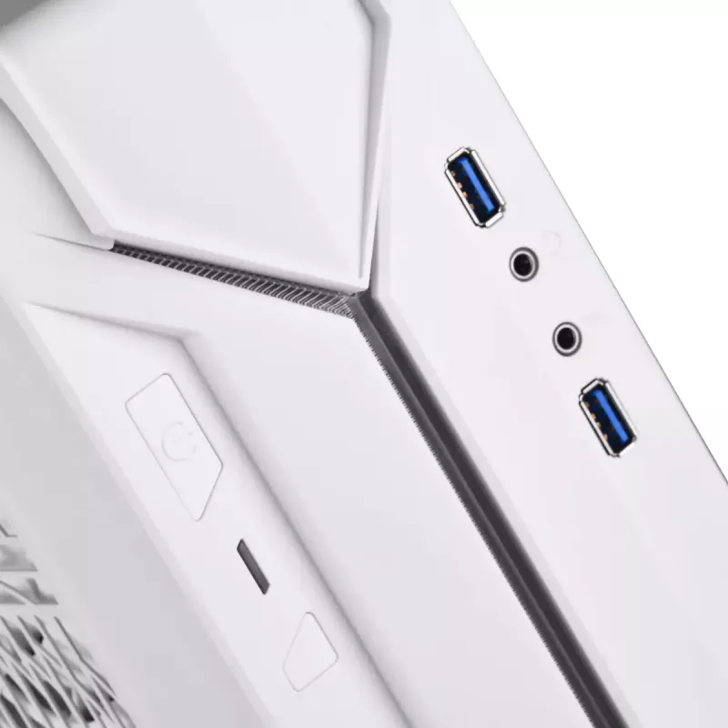 Case PC Silverstone RVZ03-ARGB Desktop bianco