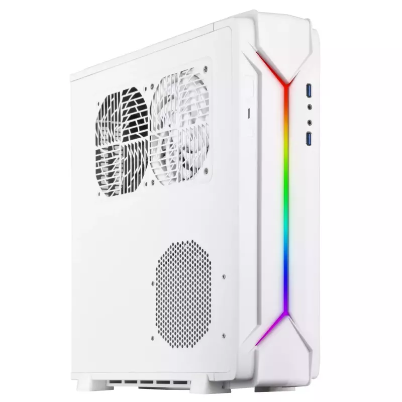 Case PC Silverstone RVZ03-ARGB Desktop bianco