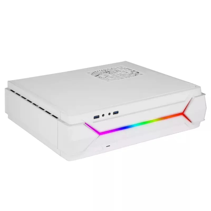 Case PC Silverstone RVZ03-ARGB Desktop bianco