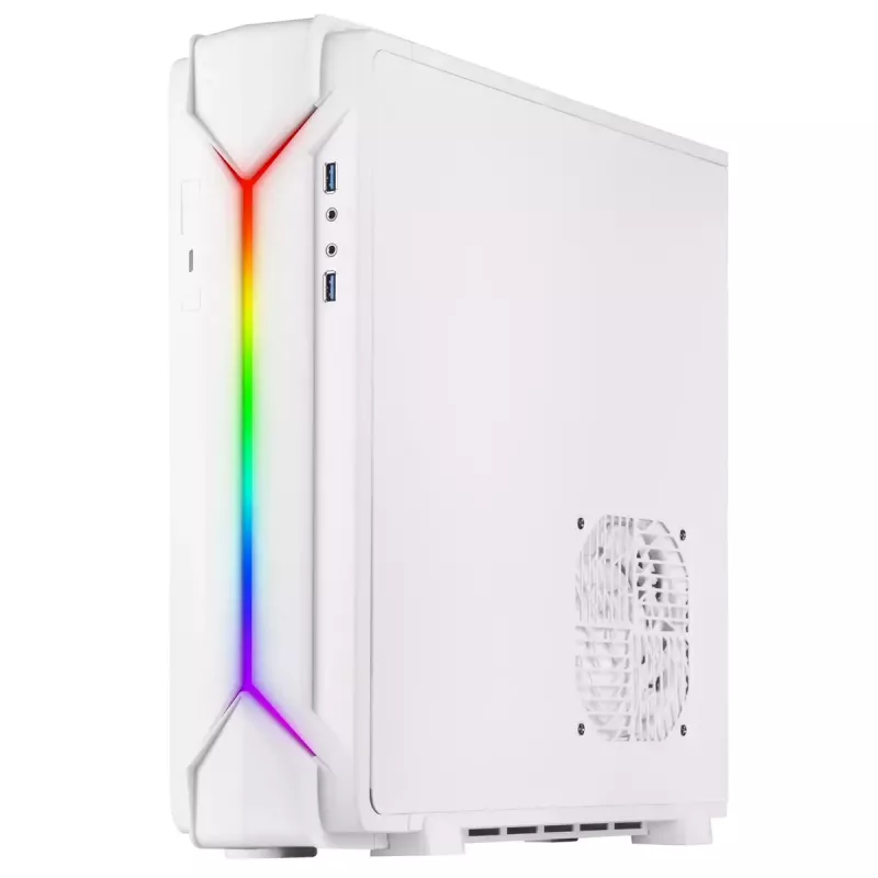 Case PC Silverstone RVZ03-ARGB Desktop bianco