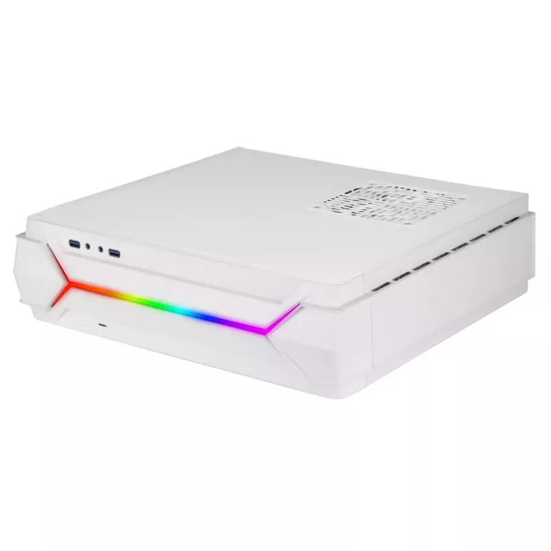 Case PC Silverstone RVZ03-ARGB Desktop bianco