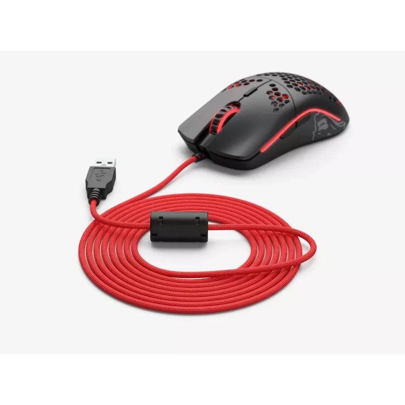 Cavo per mouse GLORIOUS G-ASC-RED rosso 2 m intrecciato di ricambio