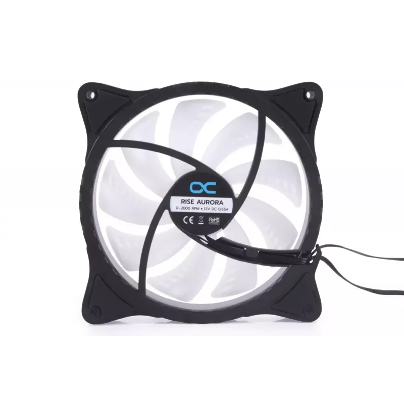Alphacool Rise Aurora 24837 ventola per case PWM, 140 mm, nero