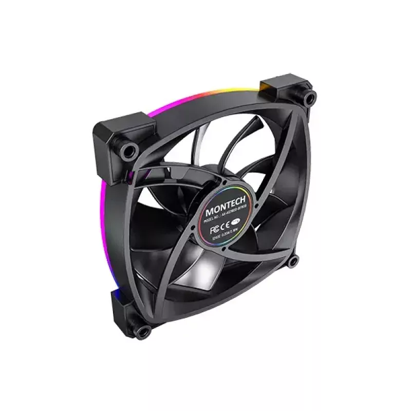 Modulo ventola Montech AX120 PWM 120mm 12V nero 3-Pin 4-Pin