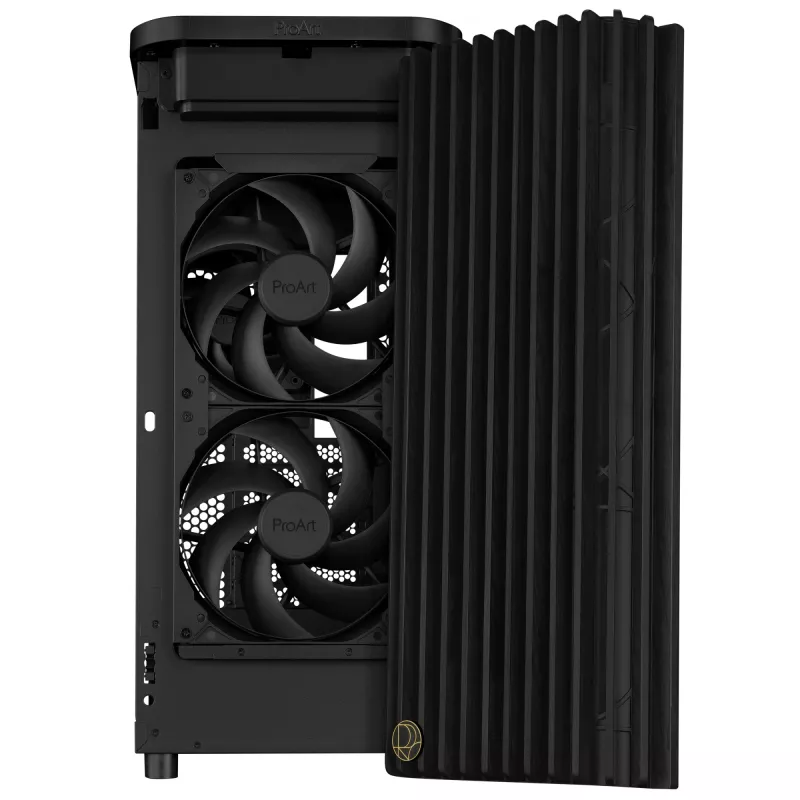 ASUS ProArt PA401 Wood Edition TG PWM 90DC00M0-B39000 case per PC, Midi Tower, ATX, vetro temperato, 2x USB 3.2, nero